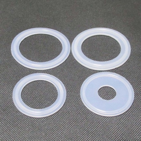 5PCS 1/1.5/2/3 inch Sanitary Tri Clamp Silicon Gasket New