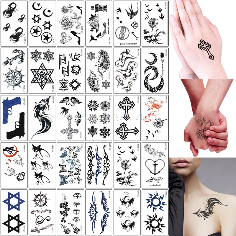 30pcs/set Sexy Temporary Tattoo Sticker Body Art Alphabet Crown Flower  Small Pattern Design Waterproof Fake Tatoo for Men Women - Price history &  Review | AliExpress Seller - MB Tattoo Official Store |