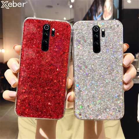 Sequins Glitter Phone Case For Xiaomi 10 9 SE 8 Lite CC9 Redmi Note 9 A3 8 7 6 Pro 5 Plus Shiny Crystal Soft Silicone Back Cover ► Photo 1/6