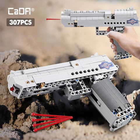 cada Desert Eagle Pistol MK23 Pistol Uzi submachine gun military ww2 Building Blocks For Technic city police swat Can ► Photo 1/6