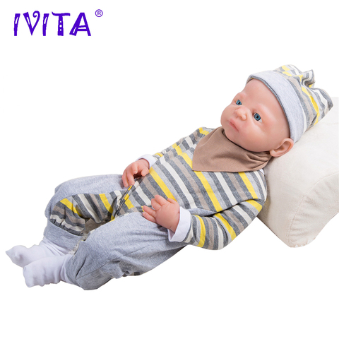 Send from US & China WG1511 54cm 4.9kg Silicone Reborn Dolls Baby Girl Eyes Opened Realistic Soft Baby Toys Gift for Kids ► Photo 1/1