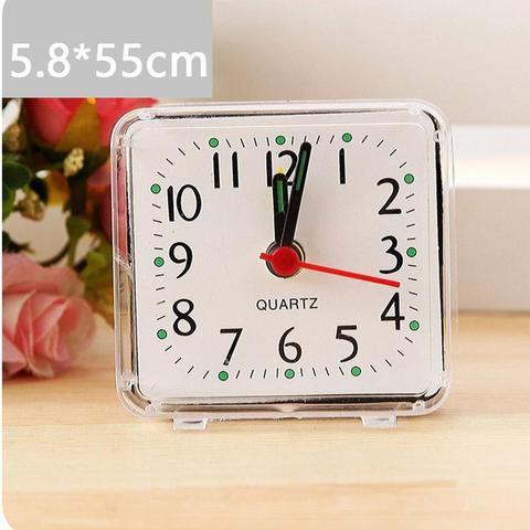 Hot Sale LED Creative Cute Small Square Crystal Alarm Clock Snooze Mute Calendar Bedroom Bedside Office Desktop Electronic Clock ► Photo 1/6