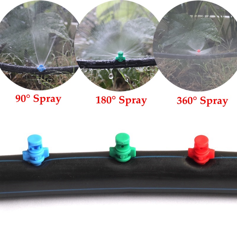 100Pcs Micro Garden Irrigation Tool Sprayer Misting Nozzle Refraction Sprinkler 