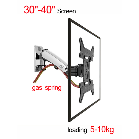 NB F200 30-40inch 5-10kg full motion 360 rotate Gas press spring LCD TV wall mounted bracket monitor arm wall mount  200X200 ► Photo 1/6