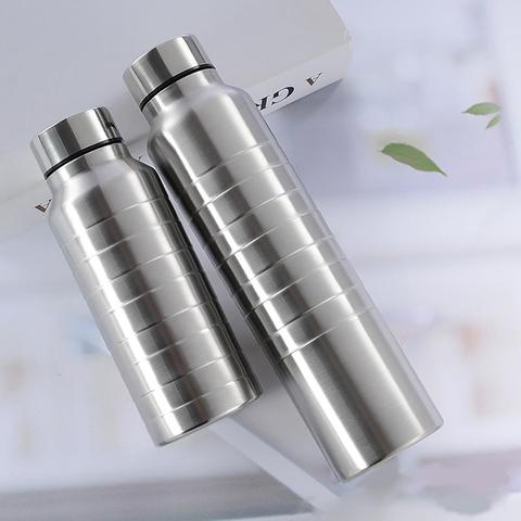 650/1000ml Outdoor Bicycle Sports Drinking Stainless Steel Water Bottles Rolled Thread Large Capacity Portable Cycling Drinkware ► Photo 1/6