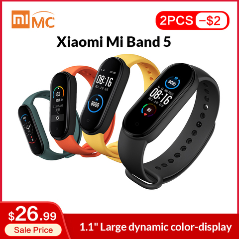 In Stock Xiaomi Mi Band 5 Smart Bracelet 1.1