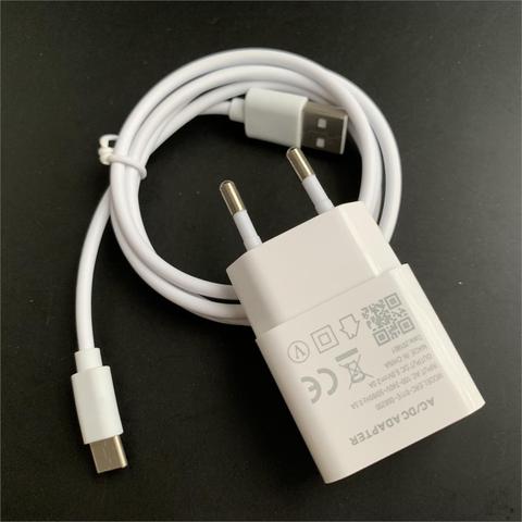 EU Plug USB Charge for Huawei P20 Lite P9 Honor 8 9 Nova 2 2i 3i 4 3 P Smart Plus Charger Adaptor Type-C/Micro USB Cable ► Photo 1/6