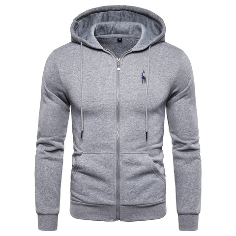2022 New Autumn Winter Cotton Hoodied Mens Sweatshirts Solid Hoody Fleece Thick Hoodies Men Sportswear Zipper Sweatshirts Men ► Photo 1/6