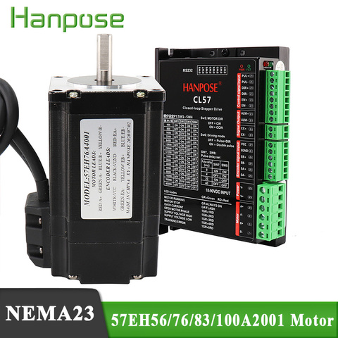 Hybrid Step-servo motor 4.0A 57EH56 57EH76A4001  NEMA23 Closed Loop Servo Driver CL57 57EH83 motor CNC Controller Kit ► Photo 1/6