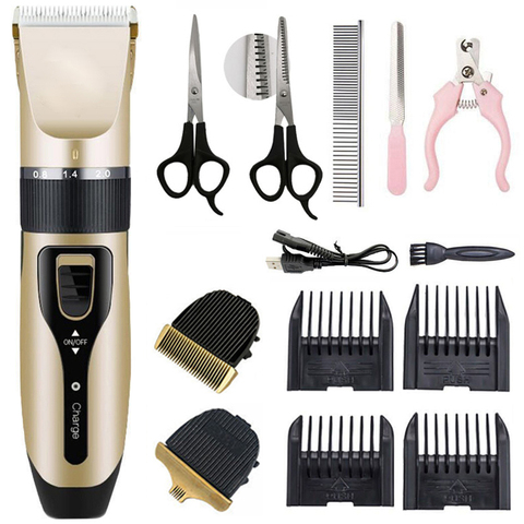 USB Pet Hair Clipper Electrical Cat Dog Hair Trimmer Cutter Pets Beauty Grooming Machine Hair Remover Haircut Prefessional ► Photo 1/6
