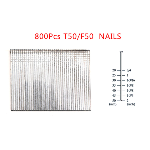 T50/F50 2 Inch-50mm 800Pcs Brads Nails For Framing Tacker Nail Staple Gun ► Photo 1/6