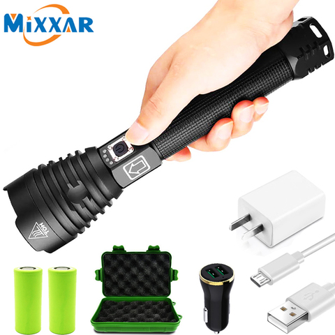 ZK20 XHP90/XPH70/XPH50 LED Flashlight Torch USB Rechargeable Power Display 26650 18650 battery Handheld Light Lantern ► Photo 1/6