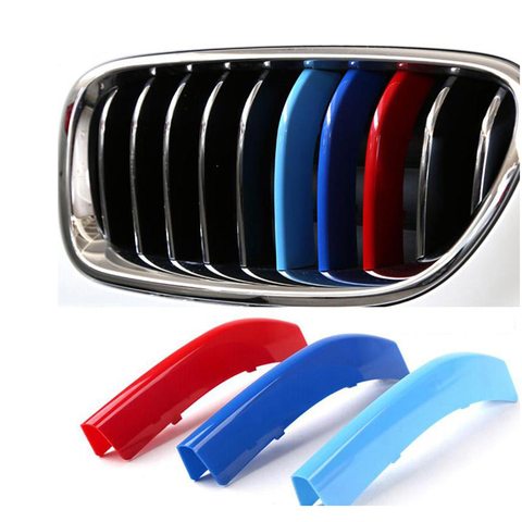 Grille Grill Trim Stripe for BMW X1 F48 X3 F25 X4 F26 X5 E70 F15 X6 E71 3 5 Series E90 F30 F31 F10 F07 GT Upgrade Grill M Style ► Photo 1/5