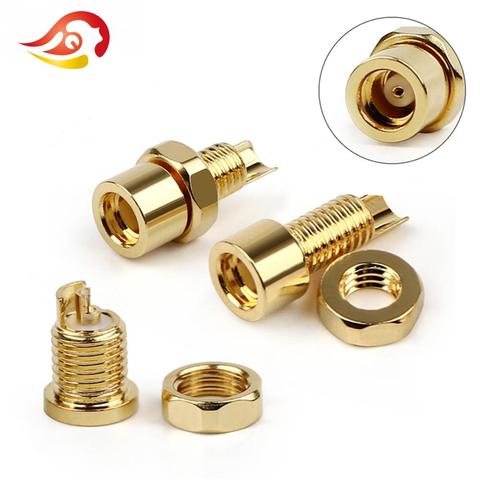 QYFANG Gold Plated Beryllium Copper MMCX Female Jack Solder Wire Connector PCB Mount Pin IE800 DIY Long/Short Audio Plug Adapter ► Photo 1/6
