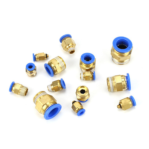 4mm 6mm Tube To M5 M6 M8 M10 M12 M14 Male Thread Straight One Touch Air Pneumatic Push In Pipe Fitting Quick Connector ► Photo 1/4