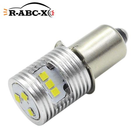 3V DC 4.5V 6-24V P13.5S PR2 CSP 1616 chips 9smd LED Flashlight For Interior Bike Torch Spot Lamp Bulb High Brightness 600LM ► Photo 1/6