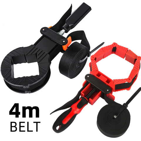 Multifunction Belt Clamping Tools Woodworking Quick Adjustable Band Clamp Polygonal Clip 90 Degres 4M Pure Nylon Strap Clip ► Photo 1/6