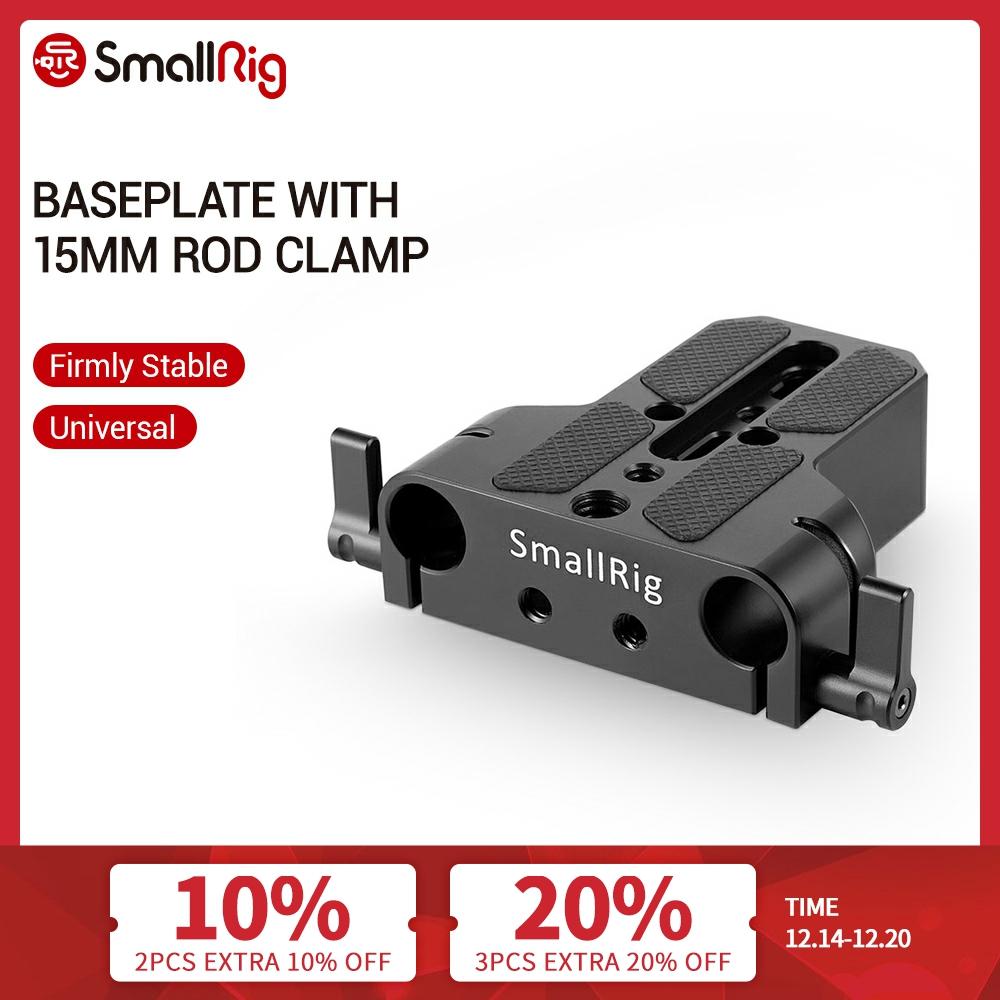 SmallRig Camera Base Plate With Dual 15mm Rod Rail Clamp for Sony FS7/Sony A7 Series/Canon C100/C300/C500/Panasonic GH5 - 1674 ► Photo 1/5