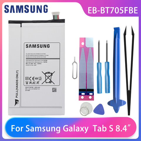 Original Samsung Galaxy Tab S 8.4” T700 T705 T700 T701 SM-T705 Tablet Battery EB-BT705FBE 4900mAh With Free Tools AKKU ► Photo 1/6