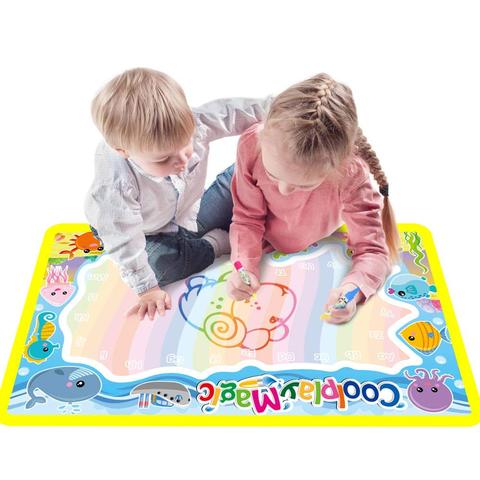 Magic Water Painting Drawing Mat & 2 Pens Doodle Board Coloring Books for Kids Children Educational Toys ► Photo 1/6