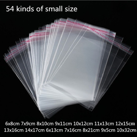 100pcs Transparent Self Adhesive Seal Bags OPP Plastic Cellophane Bags Gifts Candy Bag & Pouch Jewelry Packaging Bag ► Photo 1/6