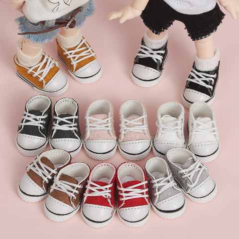 ob11 doll shoes casual canvas shoes bjd baby clothes Fit for obitsu11 GSC body molly shoes holala 1/12bjd shoes doll accessories ► Photo 1/6