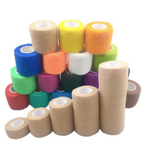 2.5/5/7.5/10/15 cm*4.5 m Breathable Elastic Bandage Self-adhesive Sport Protective Fixer Tape Medical Wrap Pet Bandage flex tape ► Photo 1/6