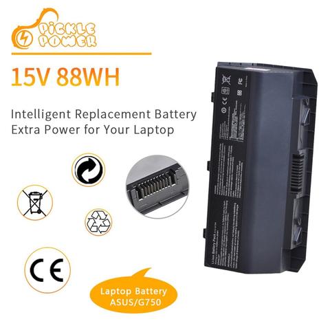 New A42-G750 Laptop Battery 15V 5900mAh for ASUS ROG G750 G750J G750JH G750JM G750JS G750JW G750JX G750JZ CFX70 CFX70J 8 Cells. ► Photo 1/6