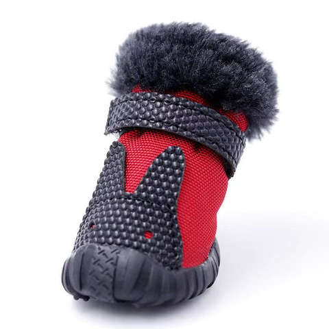 Winter Pet Dog Warm Waterproof Shoes For Small Dogs Teddy Bichon Schnauzer Thick Cotton Non-slip Shoes ► Photo 1/6