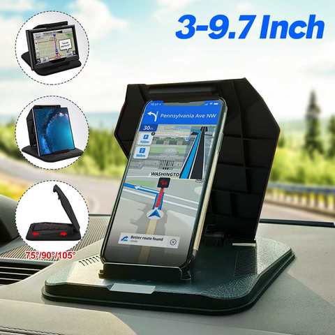 Universal Car Dashboard Phone Holder Stand Mount Holder GPS Support Car Phone For 3-9.7 Inch Mobile Phone Tablet For Ipad ► Photo 1/6