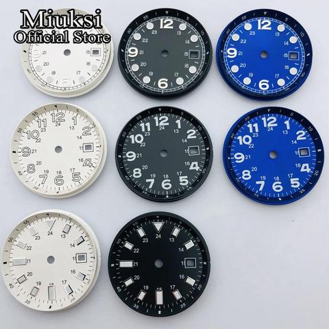 Miuksi 33mm sterile watch dial luminous dial fit ETA 2824 2836 Miyota 8205 8215 821A Mingzhu DG2813 3804 Seagull ST1612 movement ► Photo 1/6