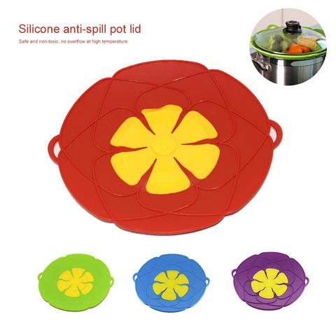 Meijuner Spill Stopper Cover Silicone Lid for Pot Pan Kitchen Accessories Cooking Tools Flower Cookware ► Photo 1/1