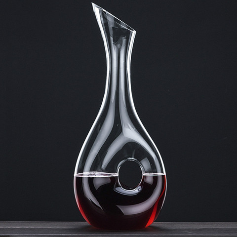 1000-1500ML Decanter Lead-free Crystal Wine  Separator Snail-shaped Awakening Pot Long-necked Distiller Household Bar Alcoholics ► Photo 1/6