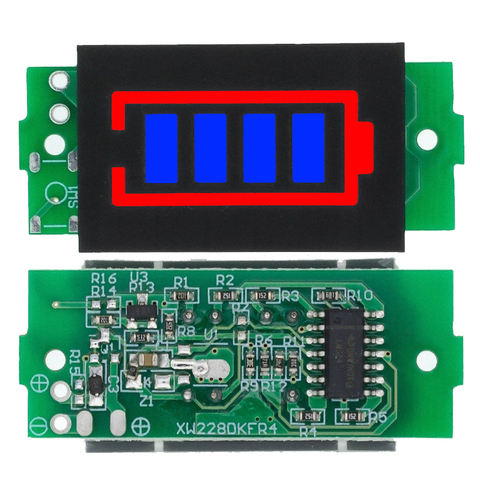 3S Single 12.6V Lithium Battery Capacity Indicator Module Blue Display Electric Vehicle Battery Power Tester Li-ion I72 ► Photo 1/1