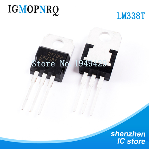Free shipping 10pcs/lot LM338T LM338 TO-220 high-current adjustable integrated voltage regulator new original ► Photo 1/2