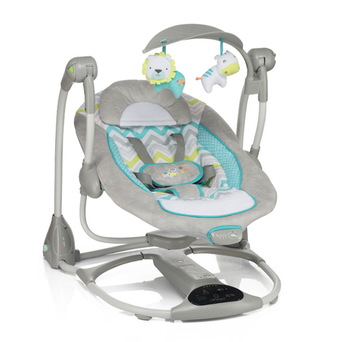 External Power Multi-Function Folding Electric Baby Rocking Chair Baby Coaxing Sleeping Cradle Lounge Chair Baby Swing ► Photo 1/6