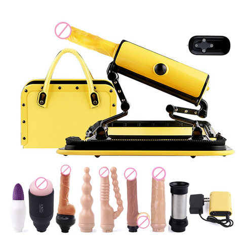 2022 New Portable Handbag Automatic Vibrators Remote Control Masturbation Toy Vibrator Pumping Love Gun Retractable Sex Machine ► Photo 1/6