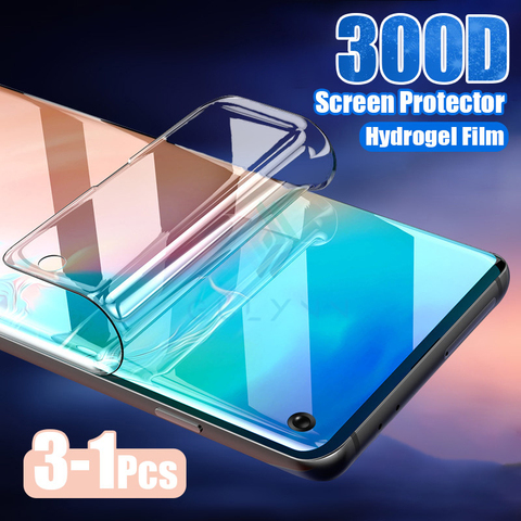 3-1 Pcs Hydrogel Film On The Screen Protector For Samsung Galaxy M31 A41 M21 A51 A71 A81 A01  Screen Protector For A10 A20 A30 S ► Photo 1/6