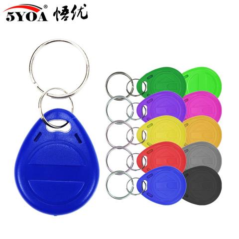 50pcs EM4305 T5577 Blank Key Tag RFID Chip Ring Cards Tags Keytag 125 khz Copy Rewritable Writable Rewrite Duplicate 125khz ► Photo 1/6