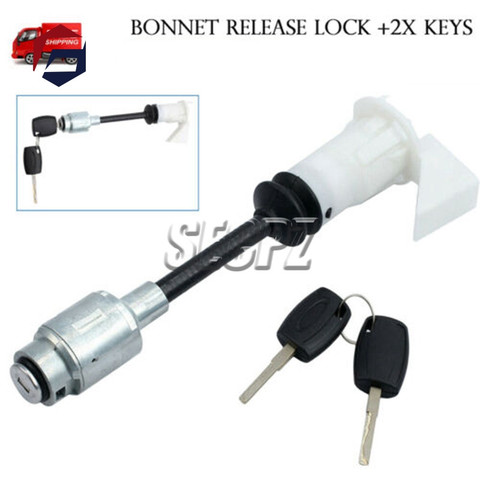 Short Type Rod Bonnet Release Lock Latch Repair Kit Key Set For Ford-Focus C-MAX 2003-2007 MK2 2004-2012 4556337 3M5AR16B970AD ► Photo 1/6