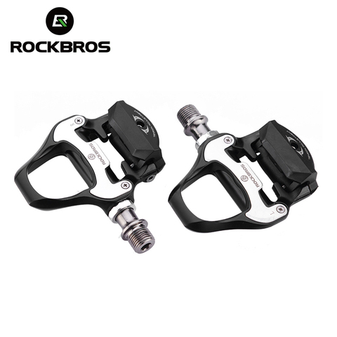 ROCKBROS SPD-SL Cycling Road Bike Bicycle Self-locking Pedals Ultralight Aluminum Alloy 2 Sealed Bearing Bicycle Pedal Bike Part ► Photo 1/6