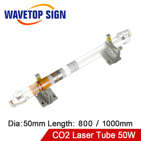 WaveTopSign TongLI 50W Co2 Laser Glass Tube Length 1000mm Pipe Diameter 50mm use for Co2 Laser Cutting Engraving Machine ► Photo 1/6