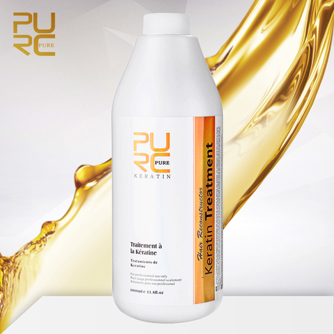 Purc 1000ml Keratin For Curly Frizzy Hair Straightening Smoothing Treatment Brazilian Keratina Scalp Care Haircare Products ► Photo 1/6