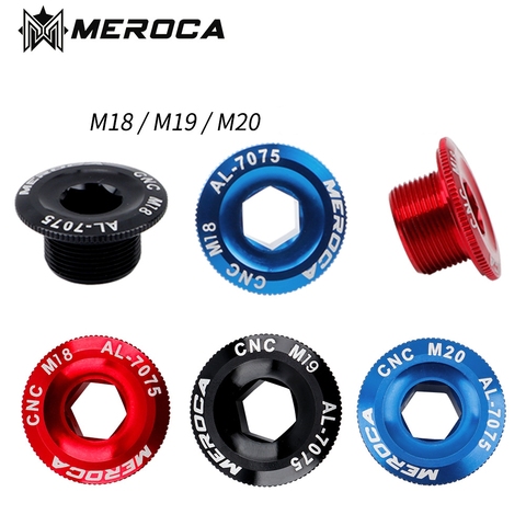 MEROCA MTB Aluminum Alloy CNC Screw Mountain Bike Crank Cover Screws M18/M19/M20 Bolt For SHIMANO ► Photo 1/6