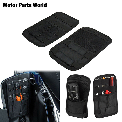 Motorcycle 2Pcs Saddlebag Organizer Hard Bags Storage Case For Harley Touring Street Glide Electra Glide Dyna Sportster 93-2013 ► Photo 1/6