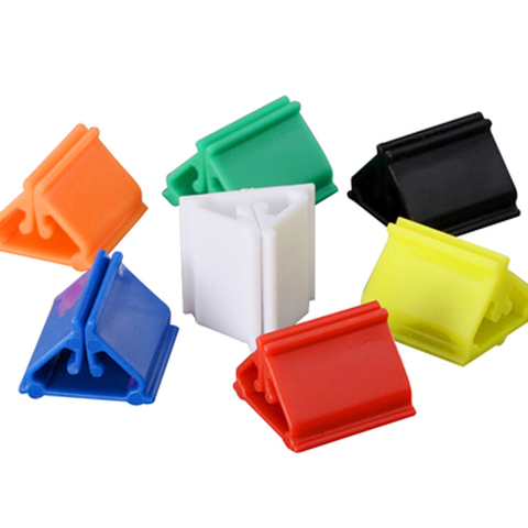 20pcs 7 Colors Plastic Card Base Stand for Paper Card Board Games Children Cards Stand Game Accessories ► Photo 1/6