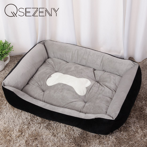 Bone Pet Bed Warm Pet Products For Small Medium Large Dog Soft Pet Bed For Dogs Washable House For Cat Puppy Cotton Kennel Mat ► Photo 1/6