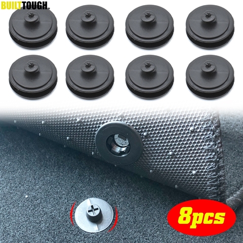8pcs Universal Car Floor Mat Clips Retention Holders Grips Carpet Fixing Clamps Buckles Anti Skid Fastener Retainer Resistant ► Photo 1/6