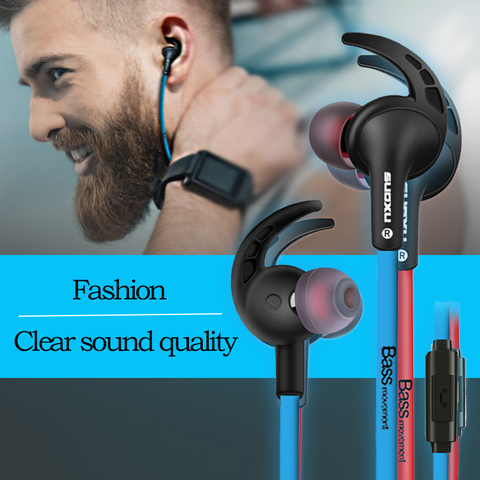 3.5mm Wired Earphones in Ear Stereo Earbuds Gaming Earphone In-Ear Chamber Ergonomic Mic Stereo ► Photo 1/5