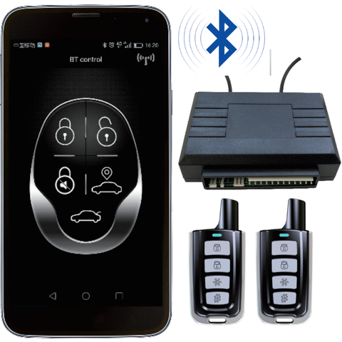 New Bluetooth one way car alarm system central lock automation with free app easy to install very pupolar in Russia ► Photo 1/6